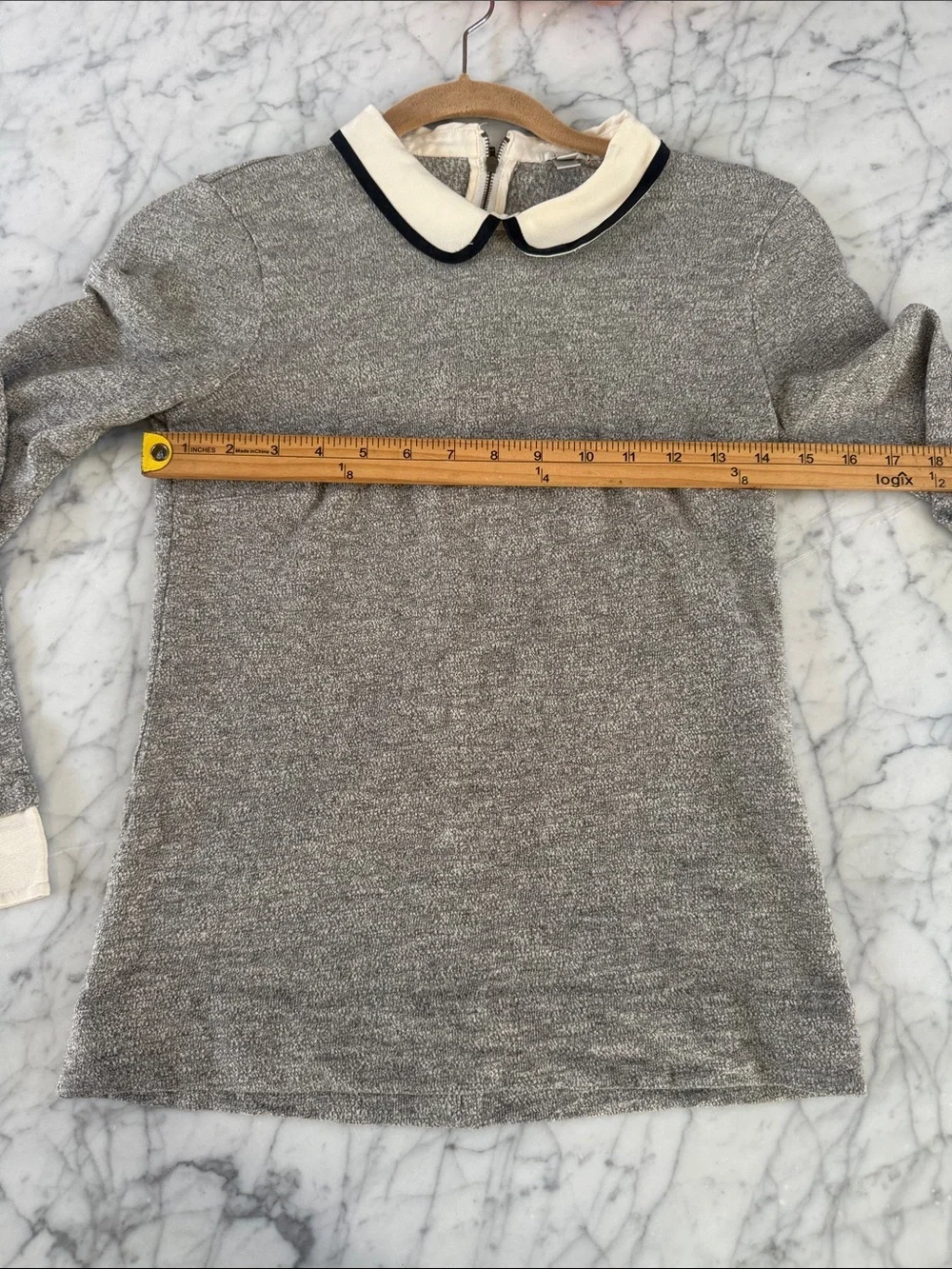 J Crew Peter Pan collared Blouse Sz XXS Silk Cotton